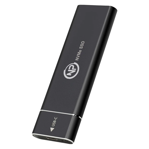 NPO DK02 NVMe M.2  USB-A/Type-C Kablolu Taşınabilir Harici SSD için Boş Kutu ürün görseli 1