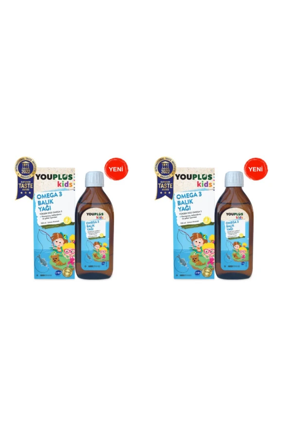 Youplus Kids Omega-3 150 ml 2 Kutu ürün görseli 1
