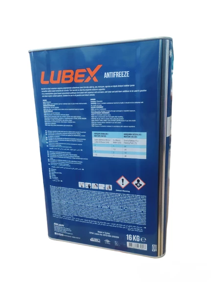 LUBEX ANTİFREEZE CONCENTREATED MAVİ 15 KG TNK - 2