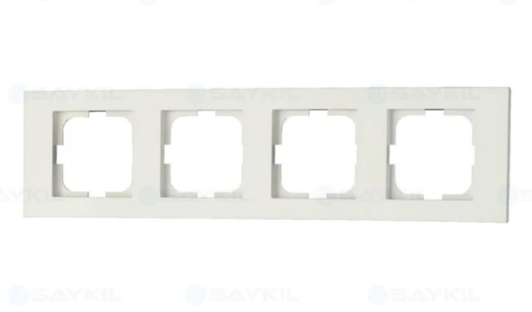 Ovivo Beyaz Dörtlü Çerçeve Grano