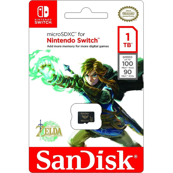 SanDisk Nintendo Switch 1TB 100MB/s microSDXC Hafıza Kartı SDSQXAO-1T00-GN6ZN - Resim 3