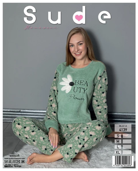 Sude WLSF-K 4139 Yeşil Wellsoft Kadın Pijama Takımı