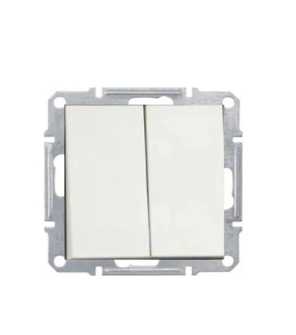 Ovivo Beyaz Komutatör Anahtar Çerçevesiz Grano - Resim 2