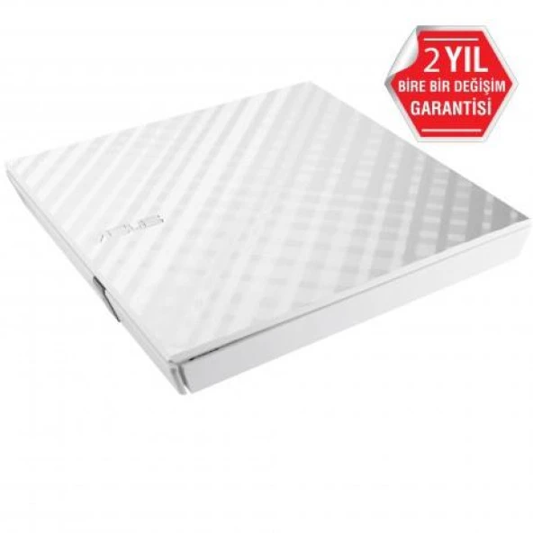 Asus 8x SDRW-08D2S-U USB 2.0 Slim Harici DVD Yazıcı Beyaz - 2