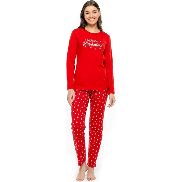Mod Collection 3968 Kadın Yuvarlak Yaka Pijama Takımı