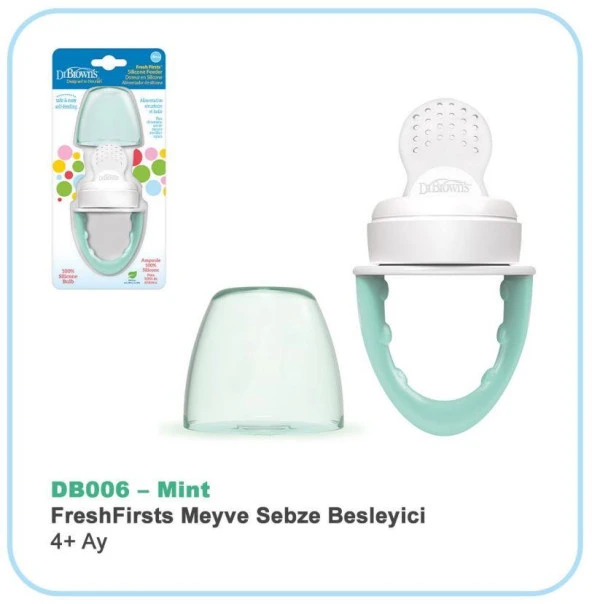 Dr.Browns Meyve sebze besleyici Mint 4+ Ay