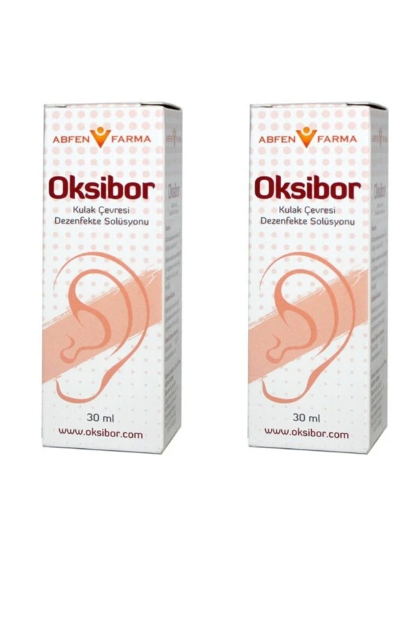 Abfen Farma Oksibor Kulak Damlası 30 ml 2 Kutu