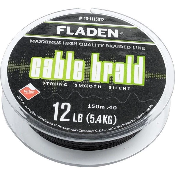 Fladen Maxximus Cable Braid 150M Siyah İp Misina