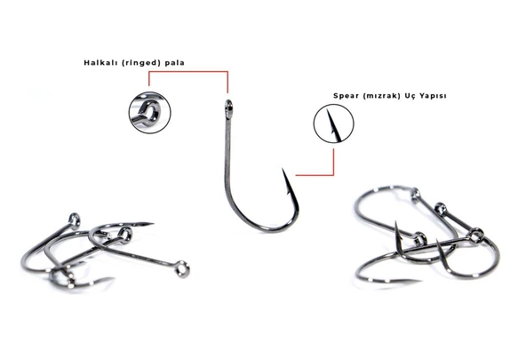 Fujin Maru Seigo With Eye Çapraz Delikli Olta Kancası - 3