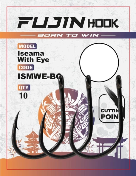 Fujin Iseama With Eye Delikli Olta Kancası