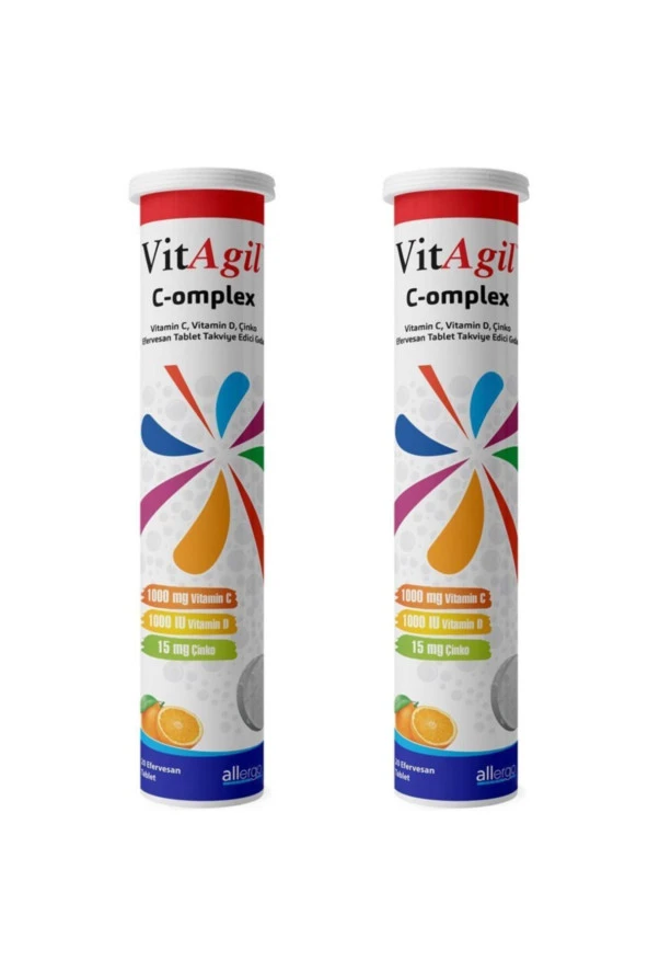 Vitagil Vitamin C-omplex 20 Efervesan Tablet 2 Kutu