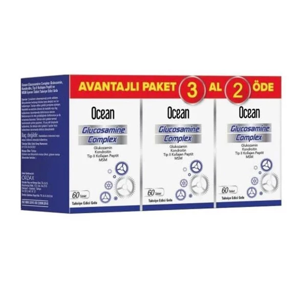 Orzax Ocean Glukozamin Komplex 60 Tablet 3 Al 2 Öde