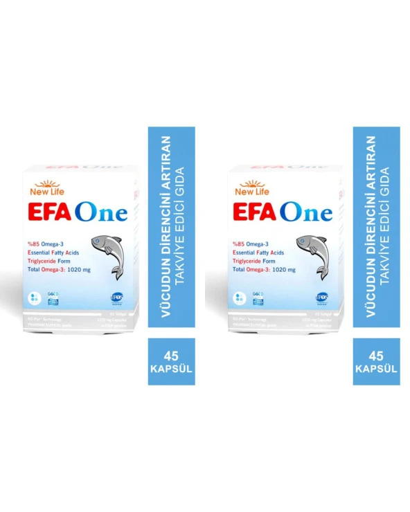 New Life EFA One 45 Softgel 2 Kutu ürün görseli