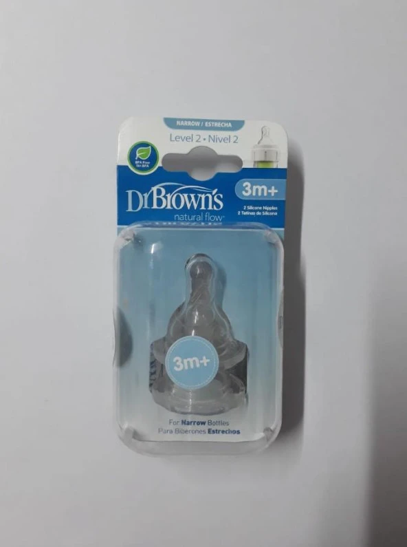 Dr.Browns 2. Aşama Dar Narrow Ağız Biberon Emziği (2 Adet)