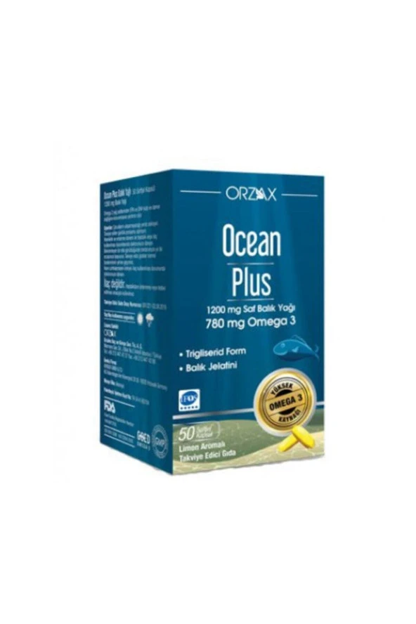 Ocean Plus 1200 mg 50 Kapsül Balık Yağı