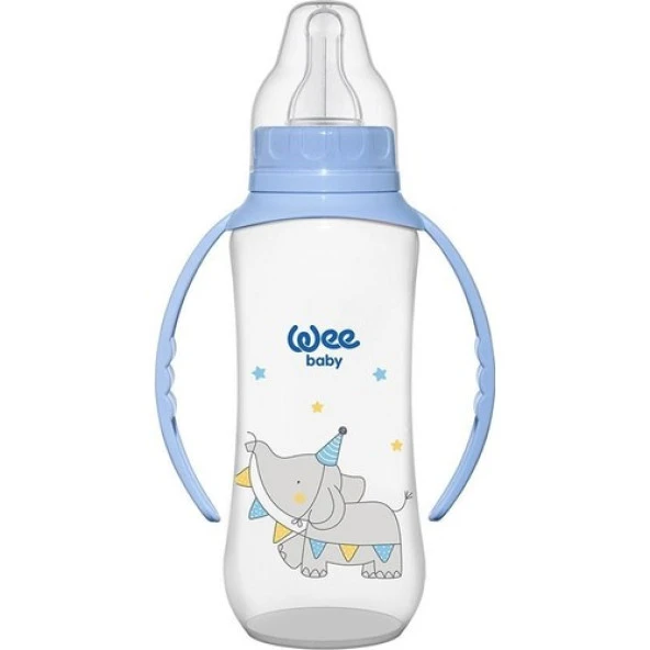 Wee Baby Klasik Kulplu Pp Biberon 745 Mavi 270ML (6 -18 AY)