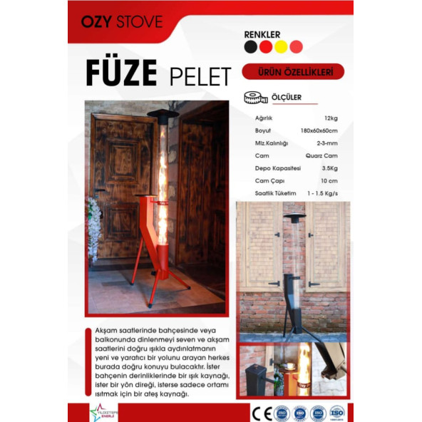 OZYSTOVE Füze Pelet Sobası - 4
