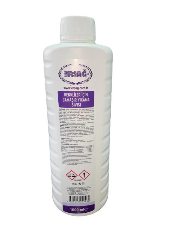 Ersağ Çamaşır Yıkama Sıvısı-Renkliler İçin 1000 ml - 2