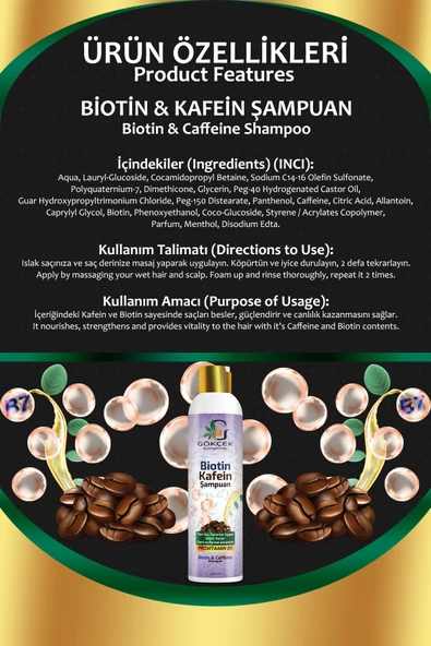 Biotin Kafein Şampuan - Resim 2