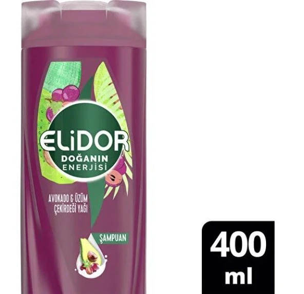 Elidor Şampuan Doğanın Enerjisi Kalın Ve Gür Görünen Saçlar 400 Ml