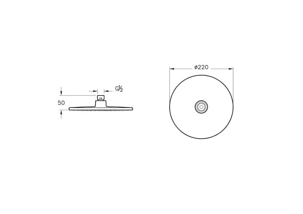 Artema Rain L A45708STA Duş Başlığı, Krom - Resim 2