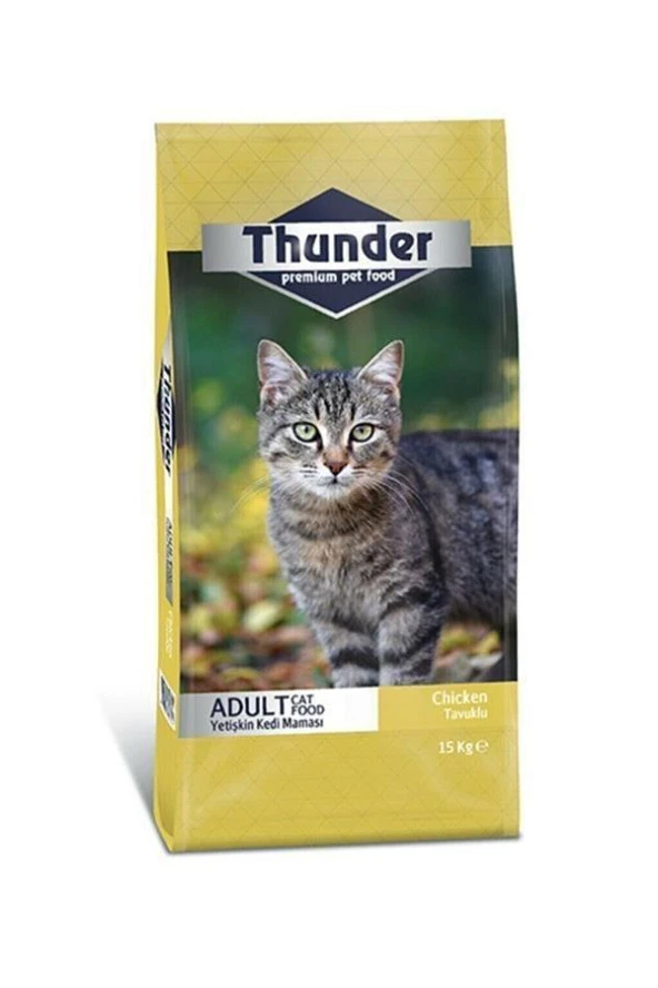 Thunder Yetişkin Tavuklu Kedi Maması 15 kg
