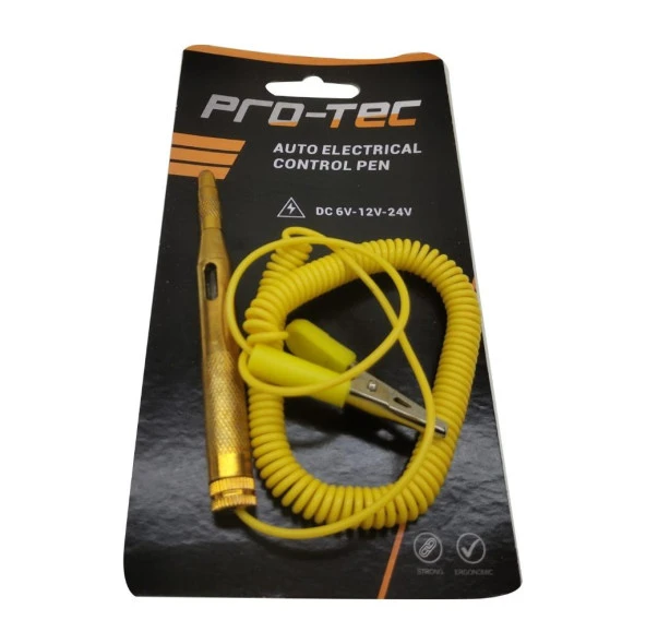 Pro-Tec Oto Kontrol Kalemi Spiral Kablolu 6-12-24 V - 2