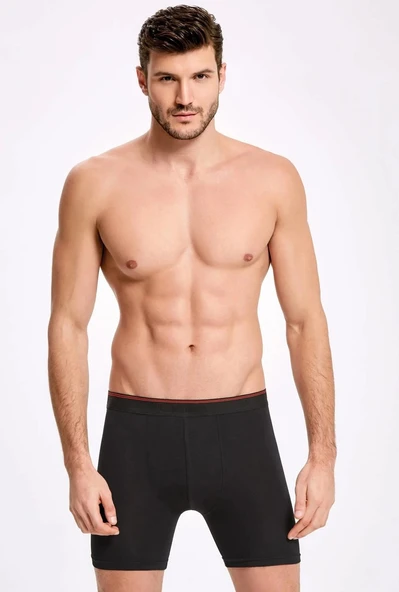 Likralı Uzun Erkek Boxer   5 Adet - 3