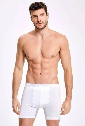 Likralı Uzun Erkek Boxer    10 Adet