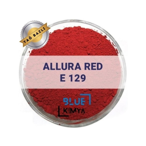 Lake Allura Red 250 Gr Bayrak Kırmızısı E129 Yağ Bazlı Toz Gıda Boyası