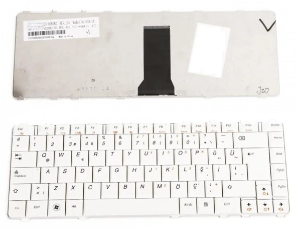 Lenovo ideaPad Y560D Y560G Y560p Notebook Klavyesi - Beyaz - TR