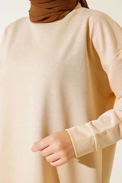 Arma Detaylı İkili Takım Bej - Resim 4