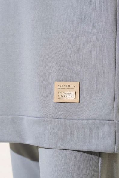 Arma Detaylı İkili Takım Gri - Resim 4