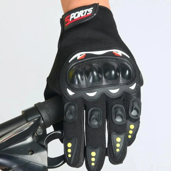 Tam Korumalı Rüzgar Geçirmez Dokunmatik Bisiklet Motorsiklet Eldiveni - 3