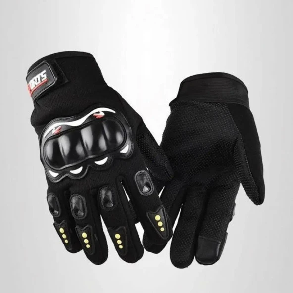 Tam Korumalı Rüzgar Geçirmez Dokunmatik Bisiklet Motorsiklet Eldiveni - 4