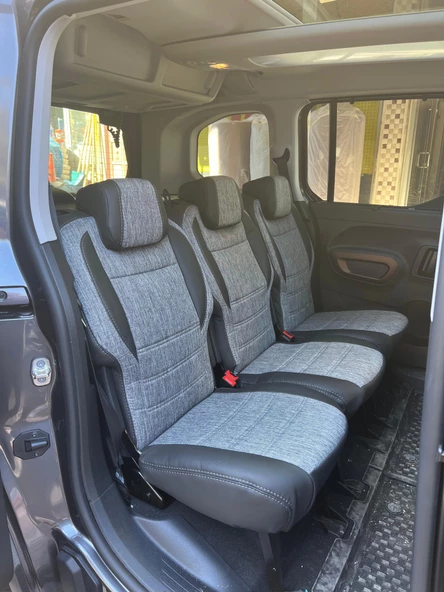 Peugeot Rifter GT Line 2023 Araca Özel Dikim Koltuk Kılıfı - Resim 4