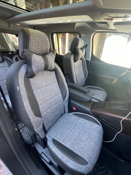 Peugeot Rifter GT Line 2023 Araca Özel Dikim Koltuk Kılıfı ürün görseli 1