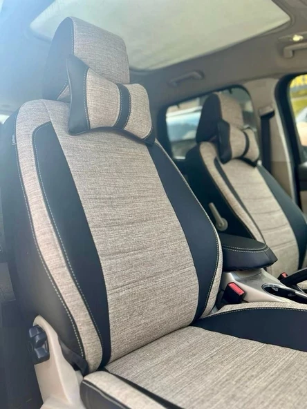 Peugeot Rifter GT Line 2023 Araca Özel Dikim Koltuk Kılıfı - Resim 9