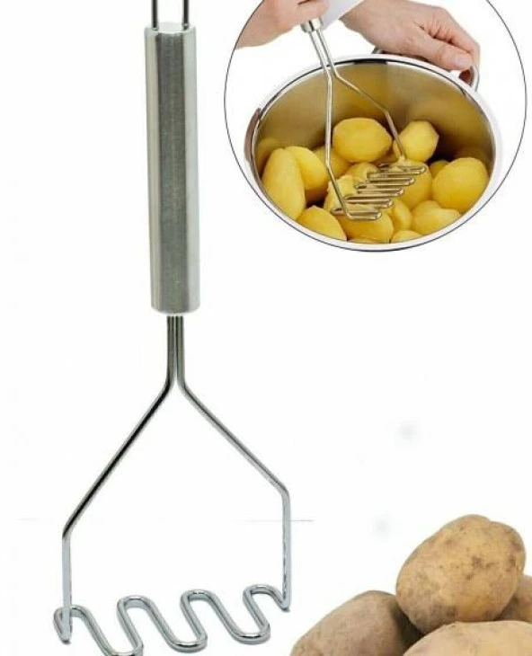 Püre Patates Aparatı - Patates Ezici - Püre Yapma Aparatı Kıvrımlı