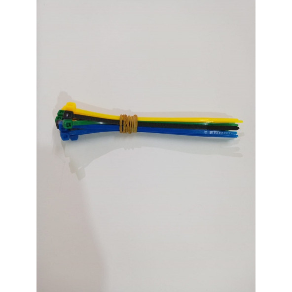 Kümes Hayvanları Soy Takibi Cırt Kelepce 2x100 mm Karışık Renkli