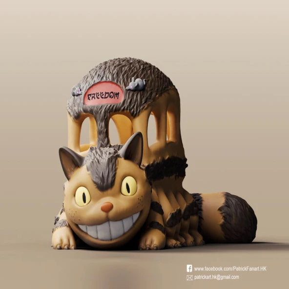 Catbus (Komşum Totoro) Plastik Aparat
