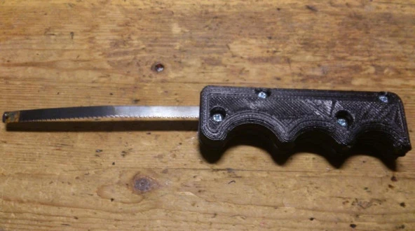 Küçük Hobi 6Mm Testere Bıçağı İçin Demir Testeresi Kolu Plastik Aparat