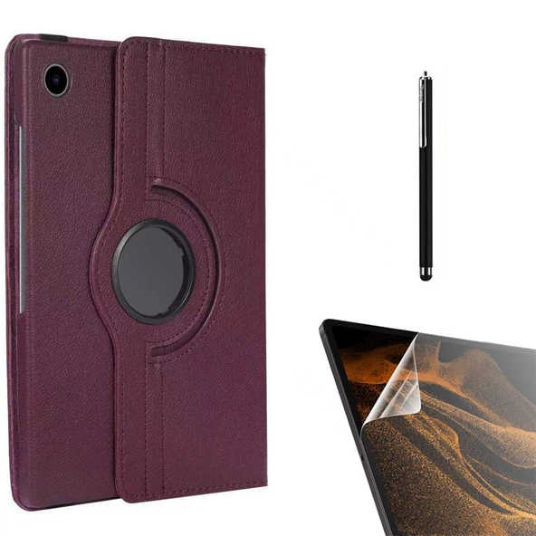 Gpack Samsung Galaxy Tab A9 Plus x210 Kılıf Kapaklı Standlı 360 Dönebilen Koruma dn11NanoKalem - 5