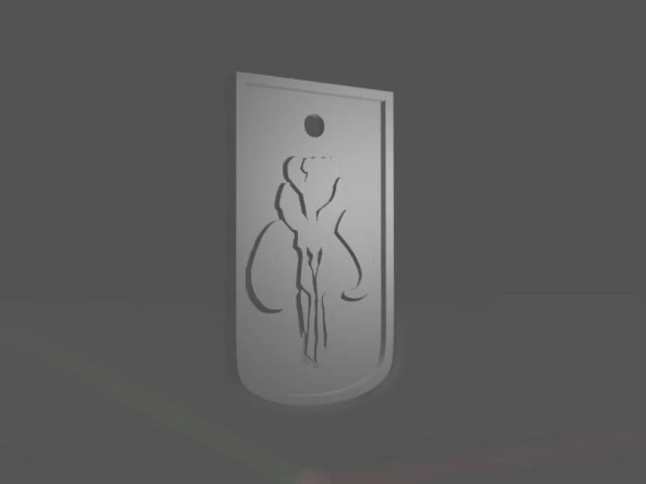 Mandalorian Mythosaur Kolye Plastik Aparat