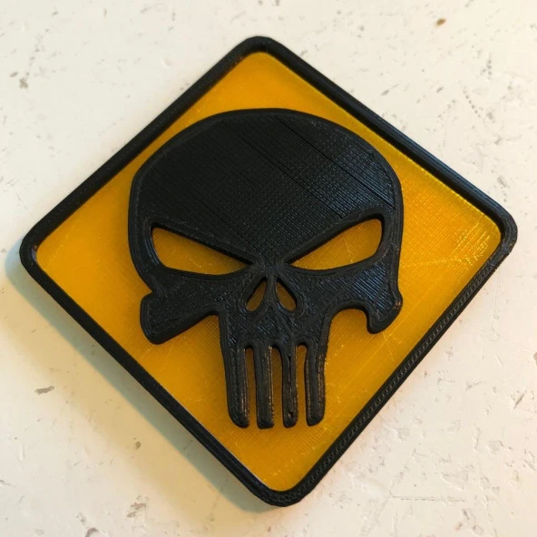 Punisher Kafatası İşareti Plastik Aparat