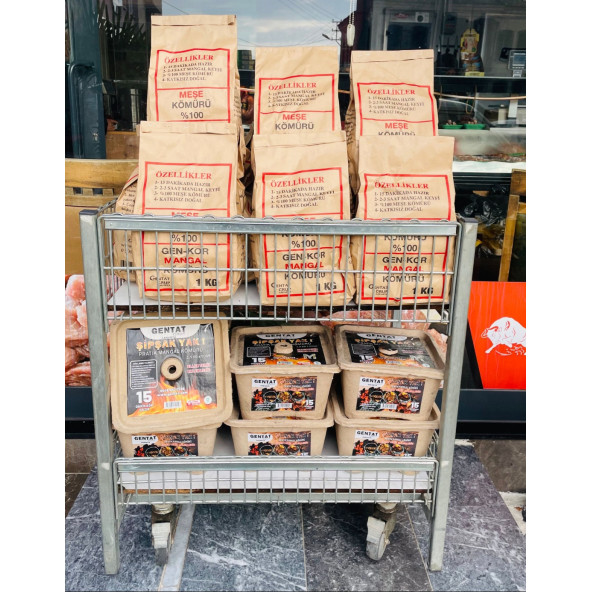 GEN-KOR MEŞE MANGAL KÖMÜRÜ 1KG - 3