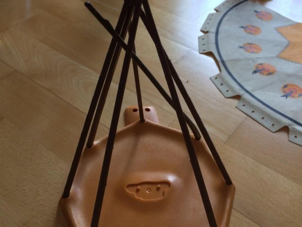 Playmobil - Indianarzelt Tipi Stangen - Wigwam Rod Plastik Aparat