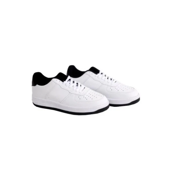 Büyük Numara Ayakkabı AIR SKIN 5027 Beyaz-Siyah