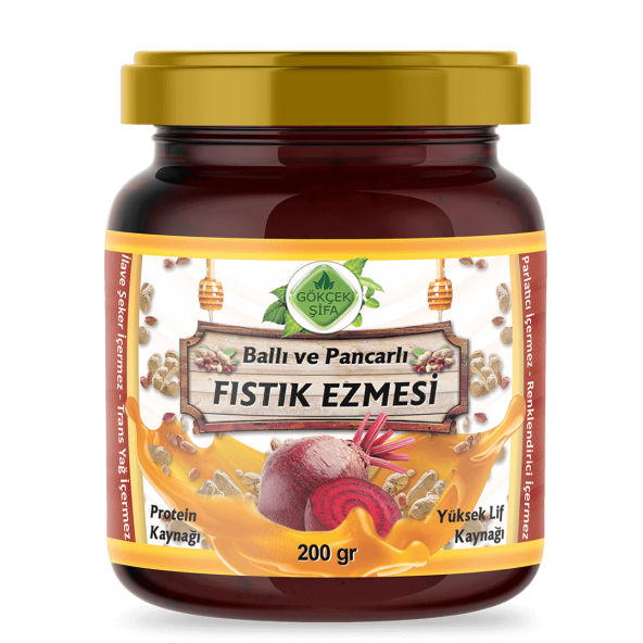 Gökçek Şifa Ballı ve Pancarlı Fıstık Ezmesi ürün görseli 1