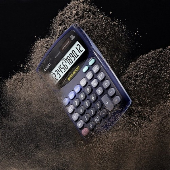 Casio WD-220MS Suya Toza Darbeye Dayanıklı Hesap Makinesi Mavi - 3
